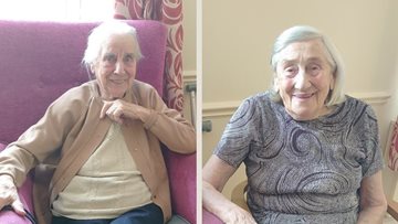 Primary school friends are reunited at Cheshire care home